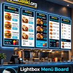 menü-board-lightbox-ışıklı