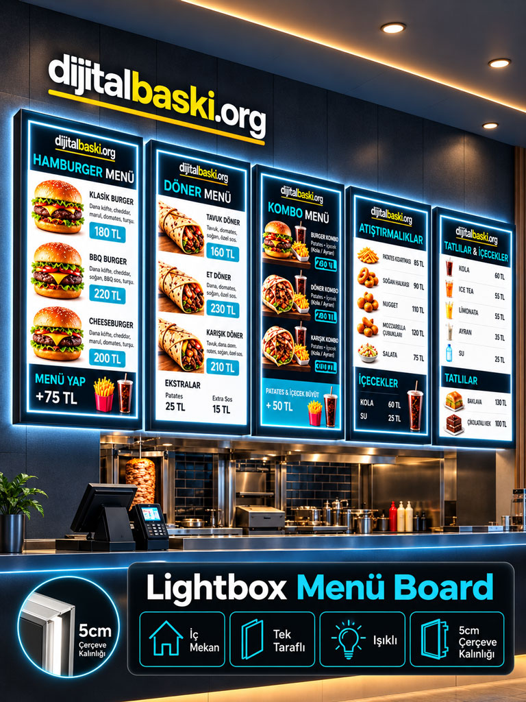 menü-board-lightbox-ışıklı